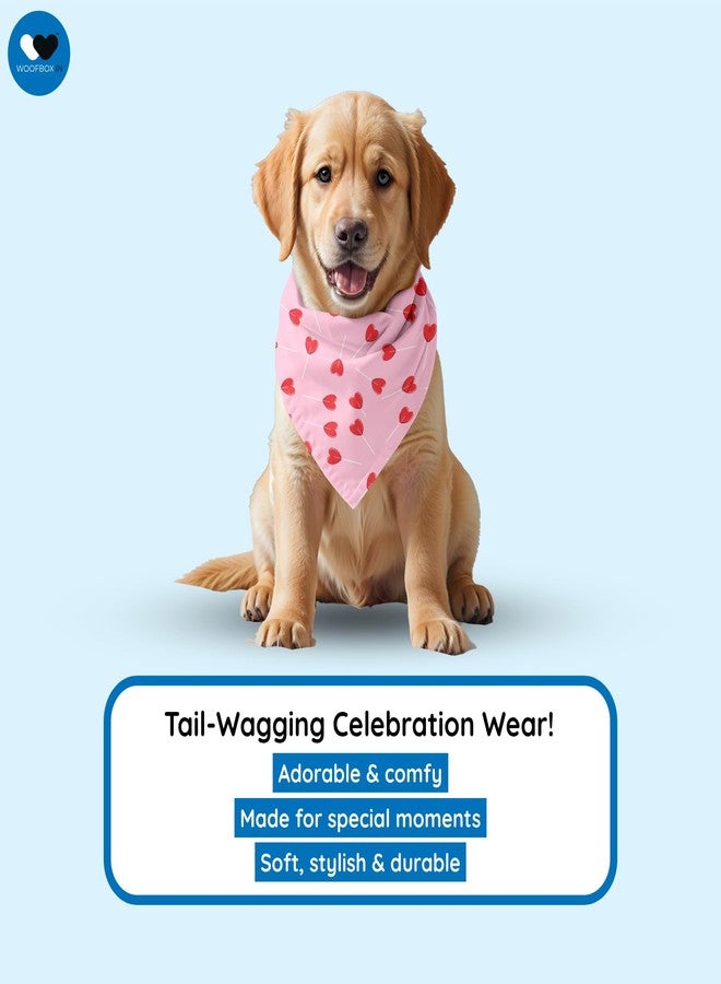 دبليو طوق باندانا للكلاب قابل للتعديل من W | هذا الطوق الجميل ذو التصميم الرائع هو إكسسوار مثالي لتزيين الكلاب (صغير، كيوبيد) - Image 3